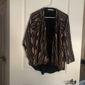 🧥 Mossman tribal waterfall cardigan size small